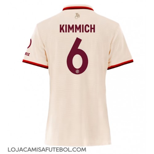 Camisa de Futebol Bayern Munich Joshua Kimmich #6 Equipamento Alternativo Mulheres 2024-25 Manga Curta